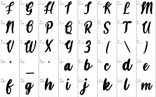 Hanastly font