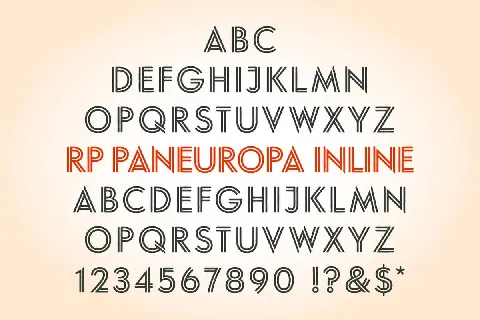 Paneuropa Inline font