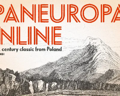 Paneuropa Inline font
