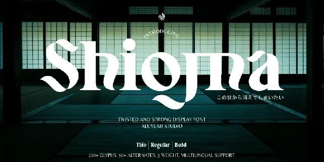 Shioma font