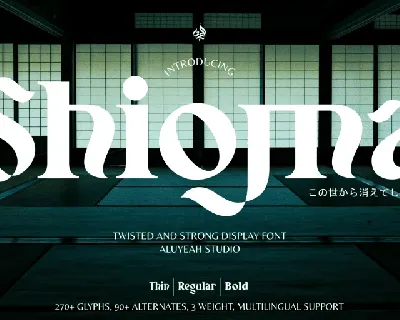 Shioma font