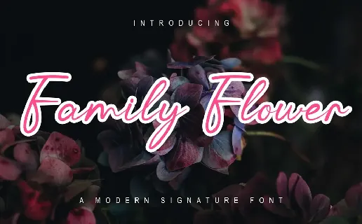 Family Flowers font