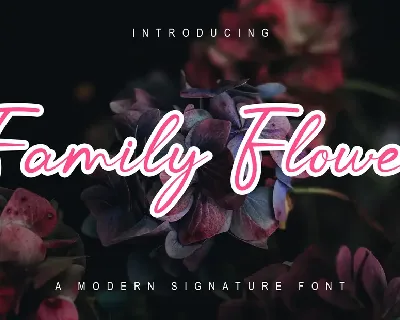 Family Flowers font