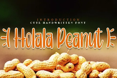 Holala Peanut font