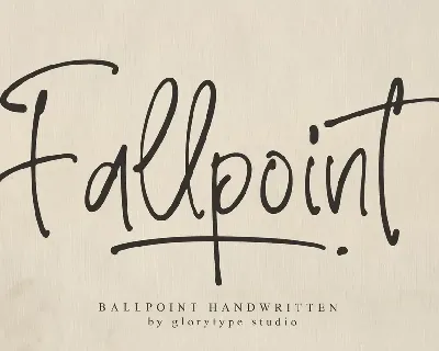 Fallpoint font