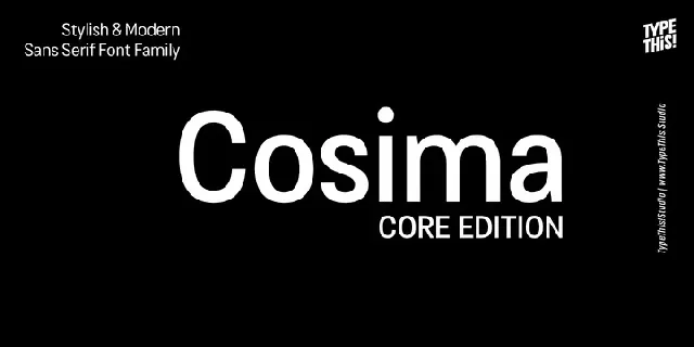 Cosima Core font