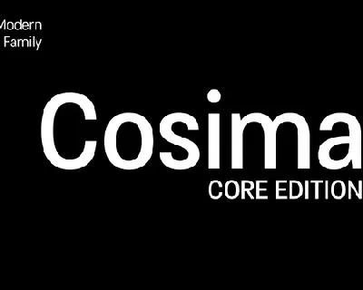 Cosima Core font