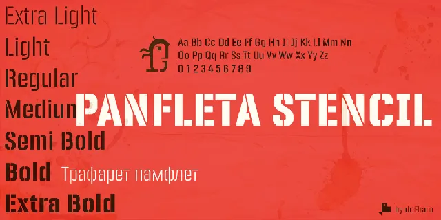 PANFLETA STENCIL FONT