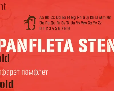 PANFLETA STENCIL FONT