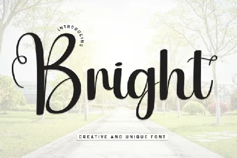 Bright Script font