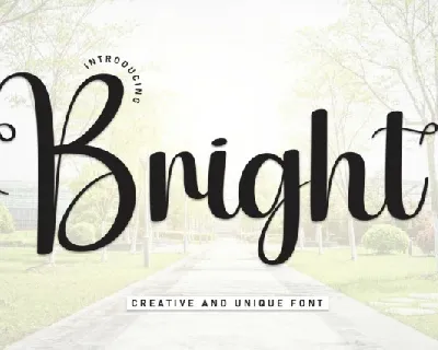 Bright Script font