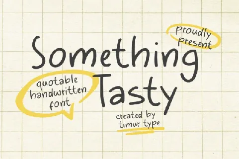 Something Tasty font