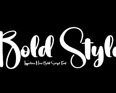 Bold Style font