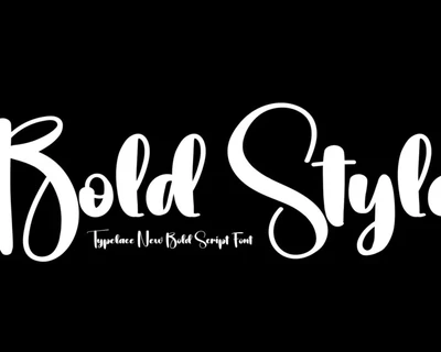 Bold Style font