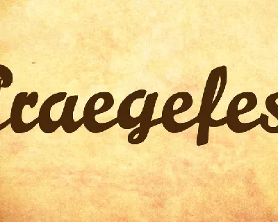 Praegefest font