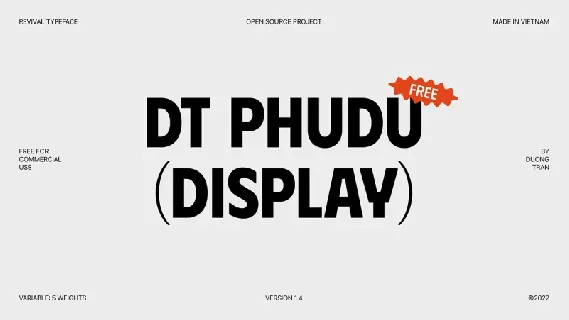DT Phudu family font