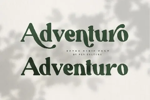 Adventuro font