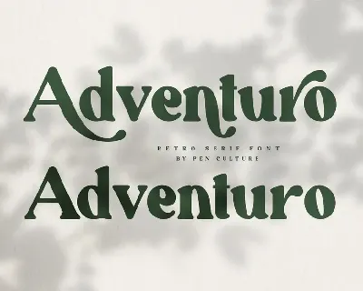 Adventuro font