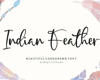 Indian Feather font