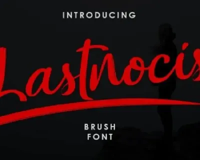 Lastnocis Brush font