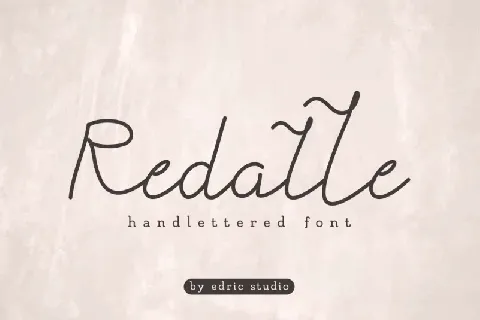 Redalle Monoline Handwritten font