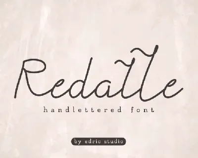 Redalle Monoline Handwritten font