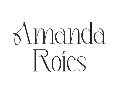 Amanda Roies Demo font