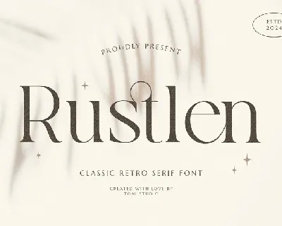 Rustlen font