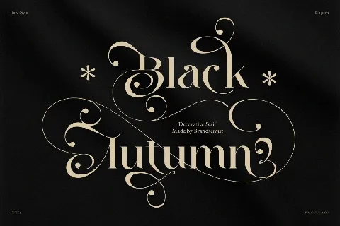 Black Autumn font