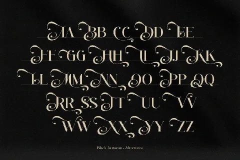 Black Autumn font