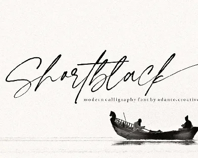 Shortblack font