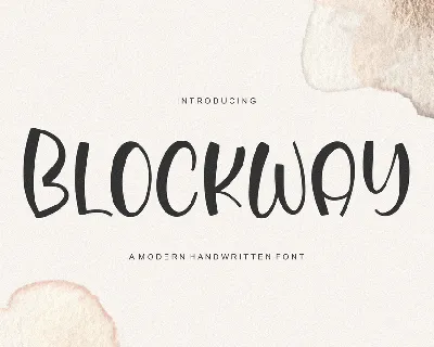 Blockway font