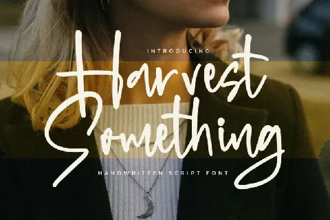 Harvest Something font