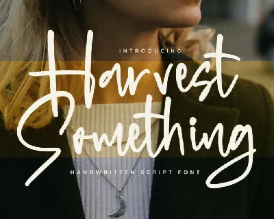 Harvest Something font