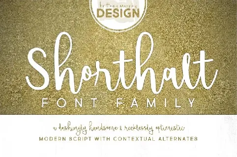 Shorthalt Script font