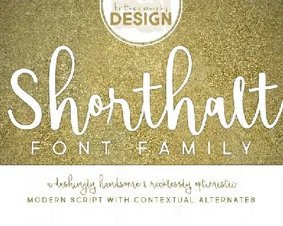 Shorthalt Script font
