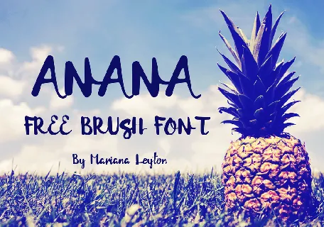 Anana Brush font