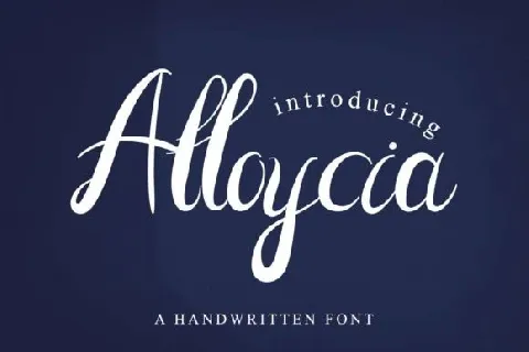 Alloycia Script font