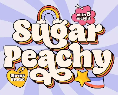 Sugar Peachy font