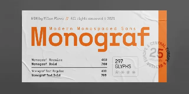 Monograf font