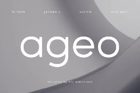 Ageo font