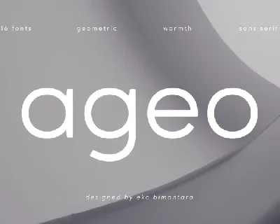 Ageo font