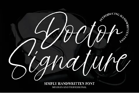 Doctor Signature font