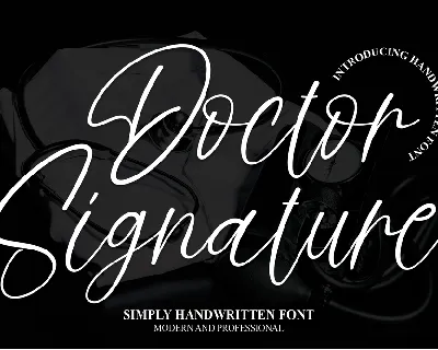 Doctor Signature font