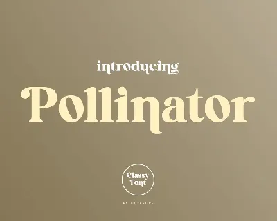 Pollinator font