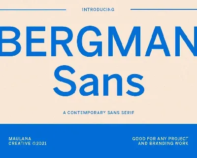Bergman Sans font