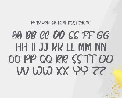 Rustic Calligraphy font