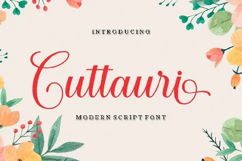 Cuttauri font