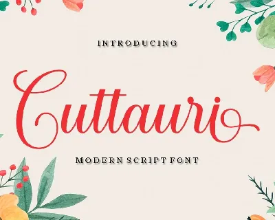 Cuttauri font