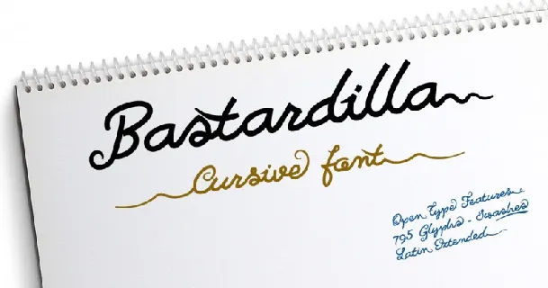 Bastardilla font